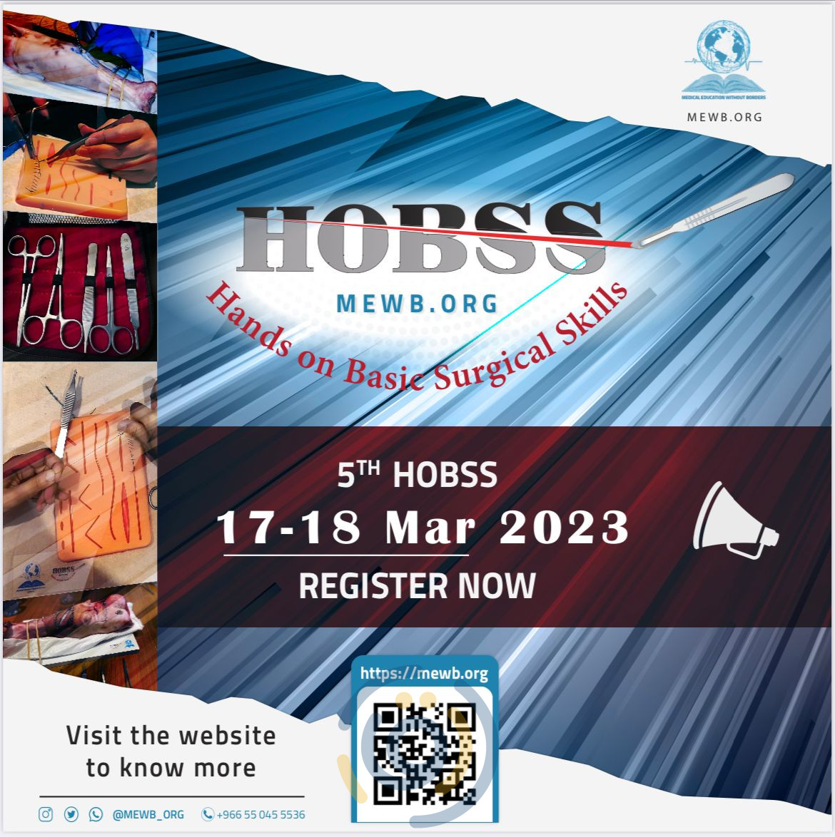 HANDS ON BASIC SURGICAL SKILLS HOBSS راديسون بلو الرياض منصة ارتقاء